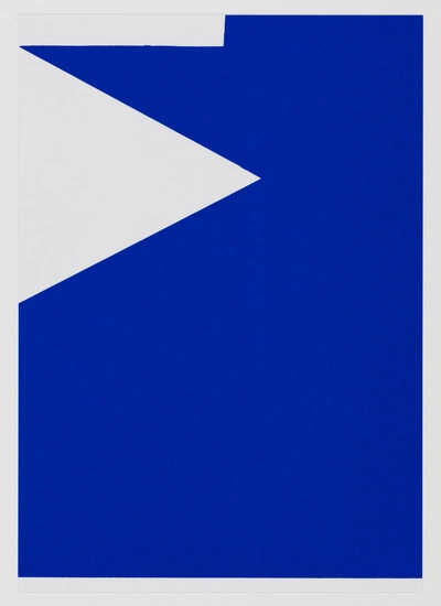 Small but dangers, F, from the series Color white graphics: F, R, E, Š, screen print on paper, 17 cm x 24 cm, 2021. Printed at the MGLC Print Studio.