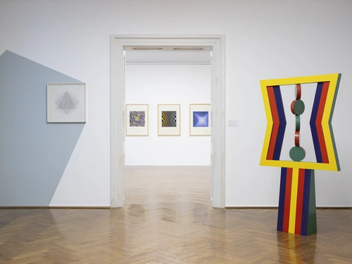 Victor Vasarely v odmevu. Postavitev razstave, MGLC Grad Tivoli, Ljubljana, 2024/2025.