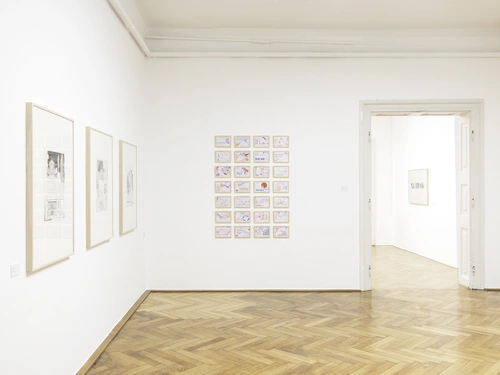 Natalija Juhart Brglez, Everyday Lines. Installation view, MGLC Tivoli Mansion, Ljubljana, 2022.
