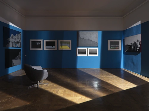 Zmago Jeraj, I take a long step across a windowsill. Installation view, MGLC Grad Tivoli, Ljubljana, 2024.