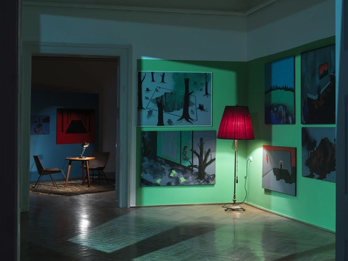 Zmago Jeraj, I take a long step across a windowsill. Installation view, MGLC Grad Tivoli, Ljubljana, 2024.