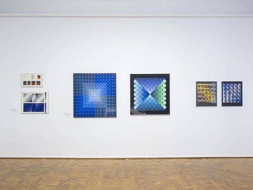 Victor Vasarely in the Echo. Installation view, MGLC Grad Tivoli, Ljubljana, 2024/2025.