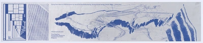 Klara Debeljak, Dying from Thirst, 2026, screenprint on metal plate, 100 x 20 cm.