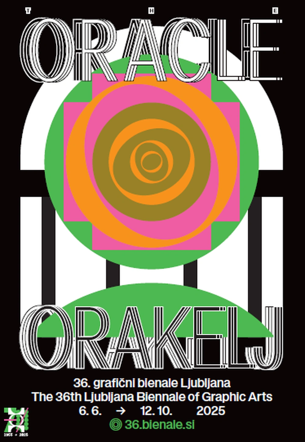 36. grafični bienale Ljubljana: Orakelj - plakat
