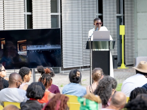 Presentation of the 35th Ljubljana Biennale of Graphic Arts in Haus der Kulturen der Welt, Berlin.