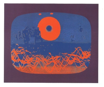 Jože Spacal, Monitor 1, sitotisk, 1971.