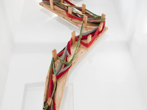 Antonio Pichillá, The Offering. Installation view, MGLC Švicarija, Ljubljana, 2024/2025.
