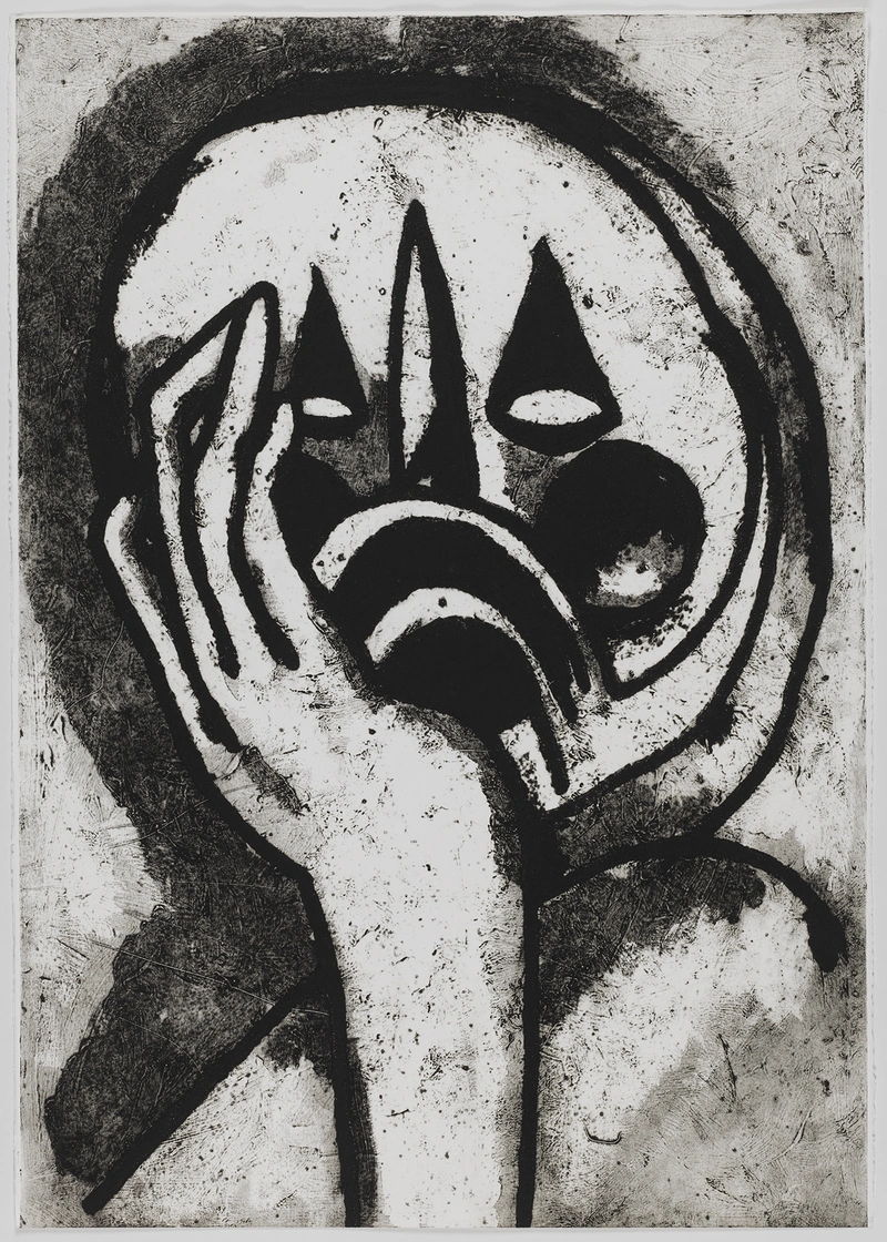 Sonja Vulpes, F41.2, kolagrafija, 100 x 70 cm, 2020.