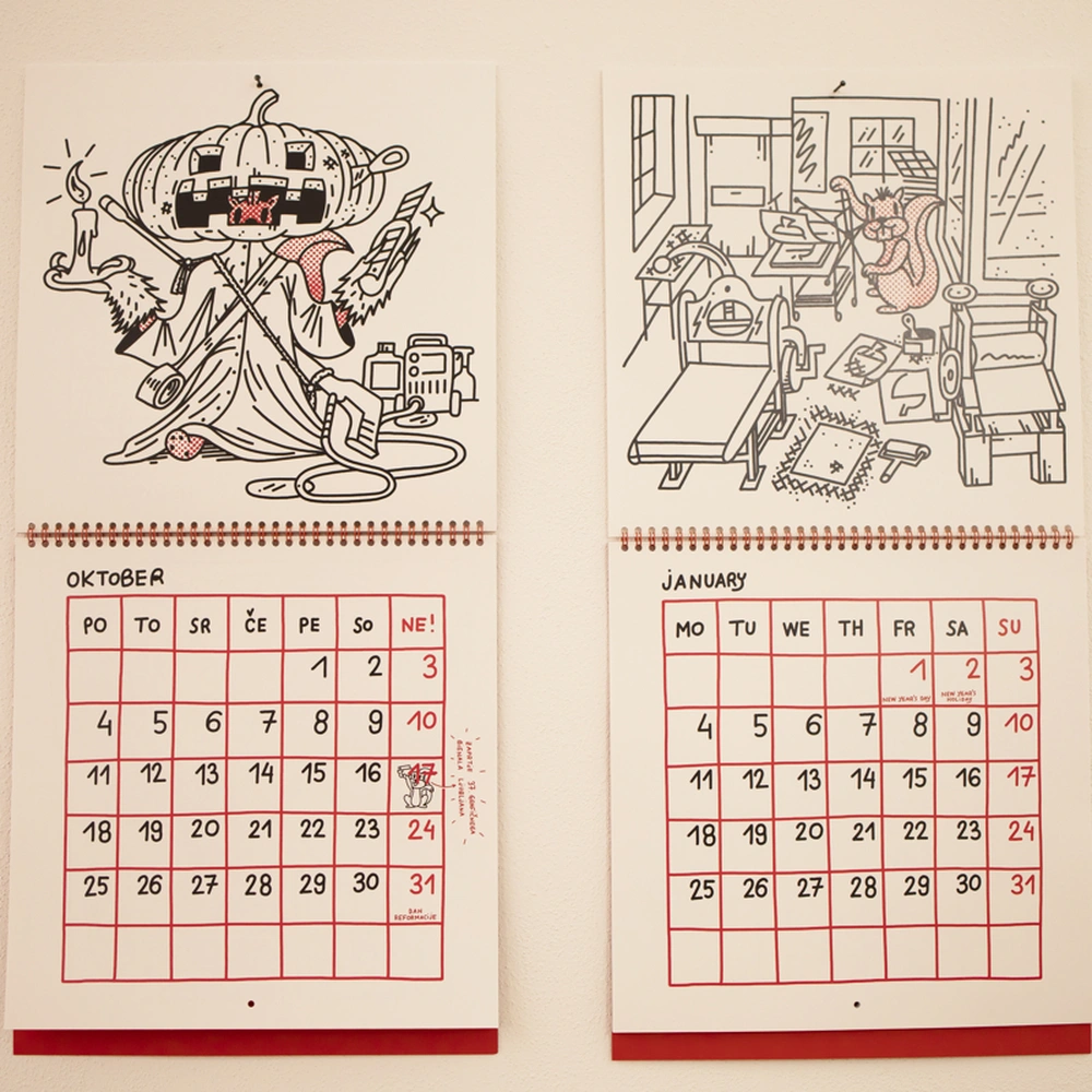 The Year of Squeegee Squirrel – 2027 Calendar