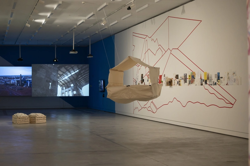 35th Ljubljana Biennale of Graphic Arts, From the void came gifts of the cosmos. Installation view, Cukrarna, Ljubljana, 2023.