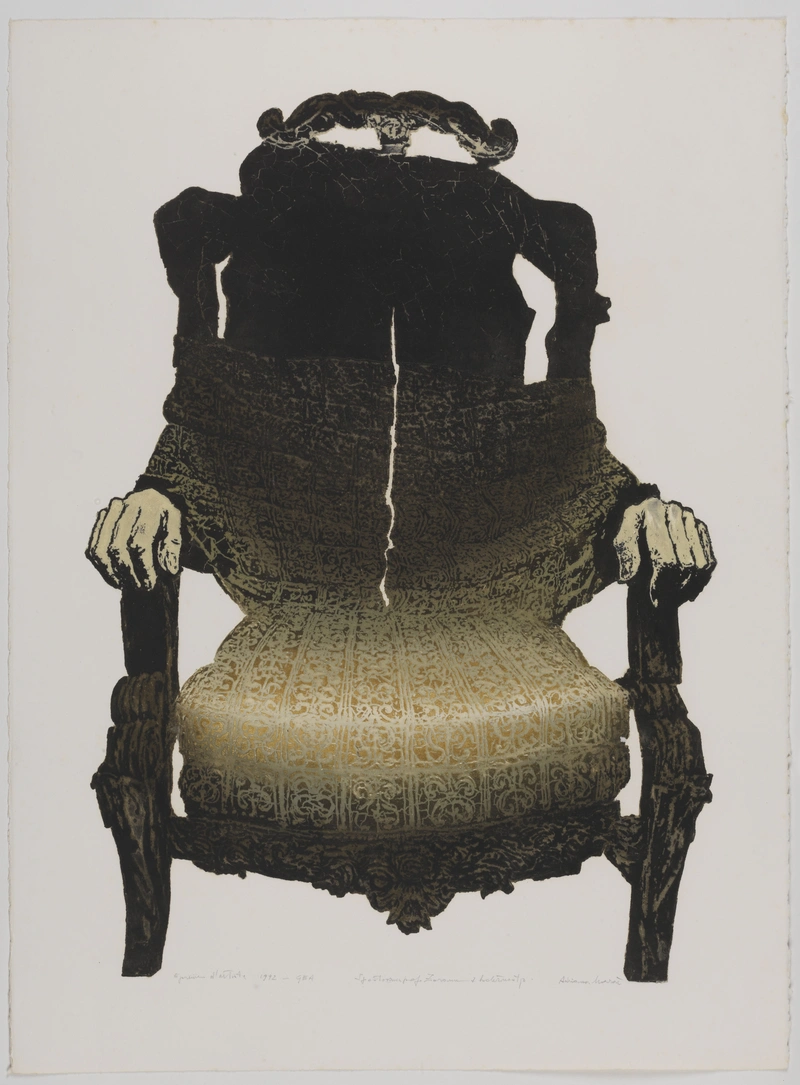 Adriana Maraž, Gea, 1992, colour etching.