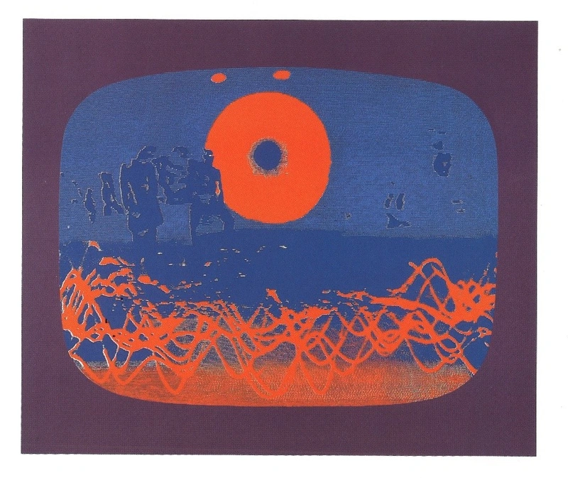Jože Spacal, Monitor 1, sitotisk, 1971.