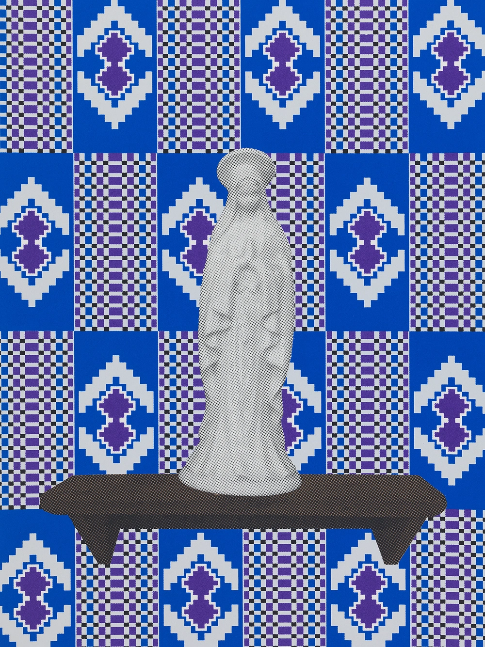 Tjaša Rener, Skupna zgodovina II, 2023, sitotisk, 30 x 21,5 cm. Foto: Jaka Babnik. Arhiv MGLC.