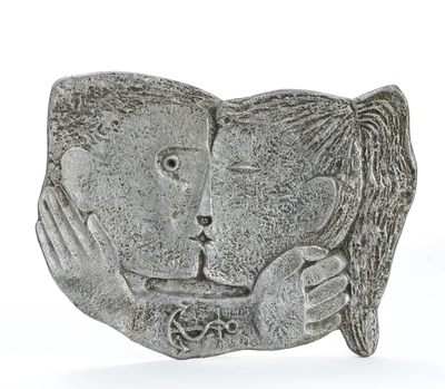 Stojan Batič, The Kiss, 1968. The work was part of the artistic décor of the Trbovlje motor ship for the transport of general cargo in service from 1961 to 1973. From the collection of Splošna plovba d. o. o., Portorož (inv. no. 0007846).