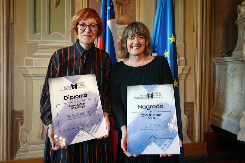 Kustosinji MGLC prejeli priznanji Skupnosti muzejev Slovenije