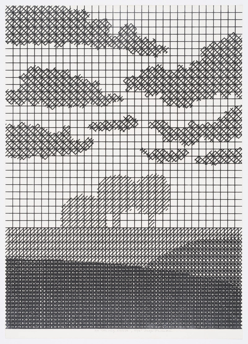 Drago Hrvacki, 103/C, screenprint, 1982.