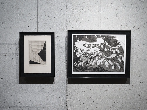 Sreda v sredo & friends. Installation view, “S” Gallery, Ljubljana Castle, Ljubljana, 2025. Photo: Jaka Babnik. MGLC Archive.