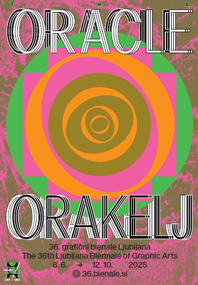 36. grafični bienale Ljubljana: Orakelj - plakat