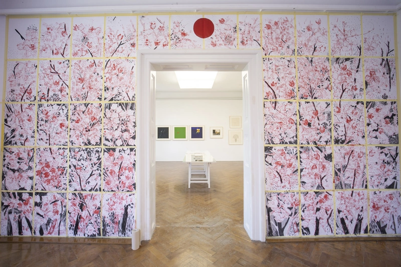 35th Ljubljana Biennale of Graphic Arts, From the void came gifts of the cosmos. Installation view, MGLC Grad Tivoli, Ljubljana, 2023.