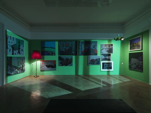 Zmago Jeraj, I take a long step across a windowsill. Installation view, MGLC Grad Tivoli, Ljubljana, 2024.