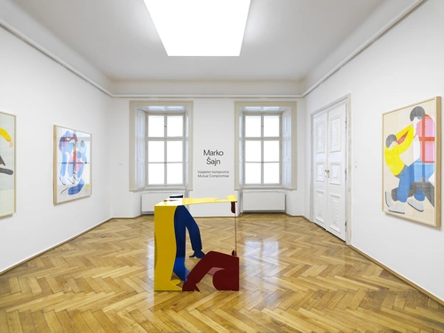 Marko Šajn, Mutual Compromise. Installation view, MGLC Tivoli Mansion, Ljubljana, 2023.